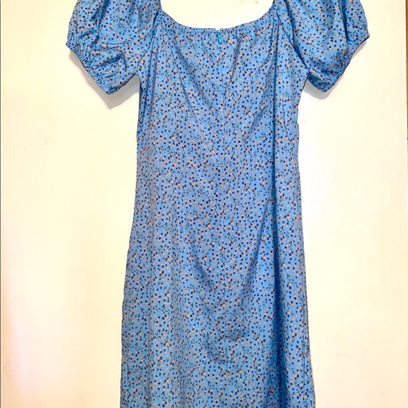 SHEIN TWIST FRONT DITSY FLORAL DRESS - Picture 3 of 4